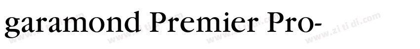 garamond Premier Pro字体转换 garamond Premier Pro字体转换